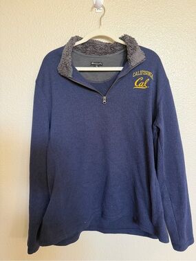 Champion Elite Cal Golden Bears Sherpa 1/4 Zip Pullover XL